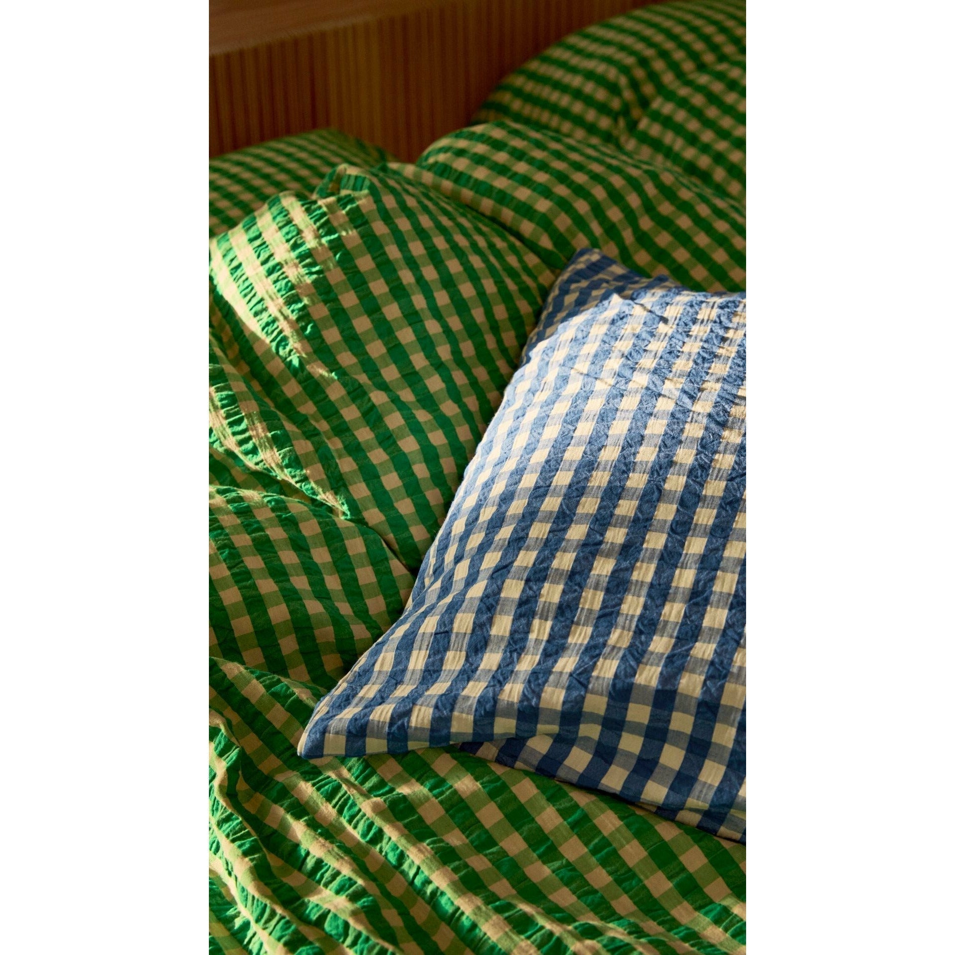 Juna Bæk & Bølge Bed Linen 140x200 Cm, Green/Sand