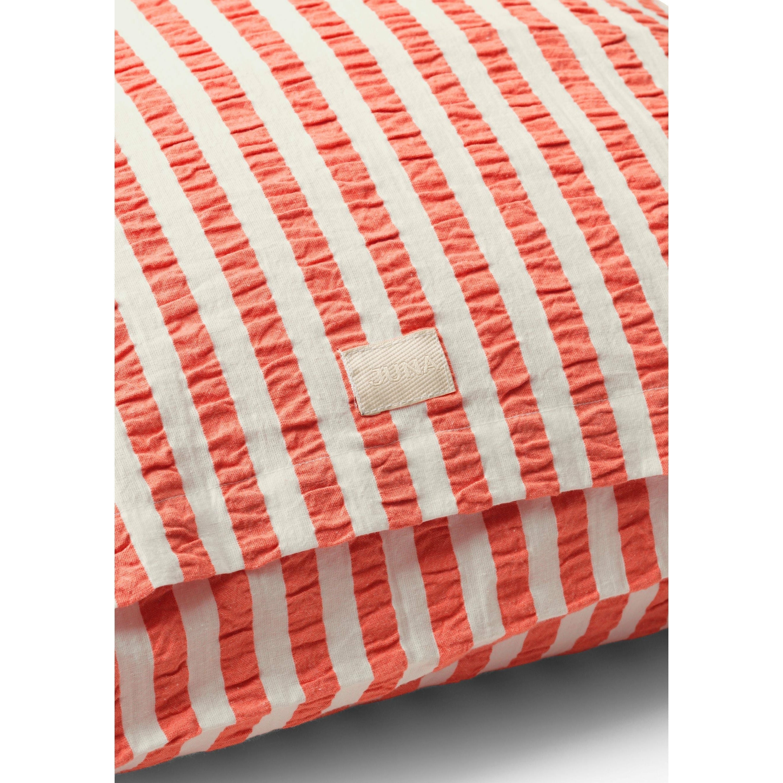 Juna Bæk & Bølge Lines Pillowcase 63x60 Cm, Chili/Birch