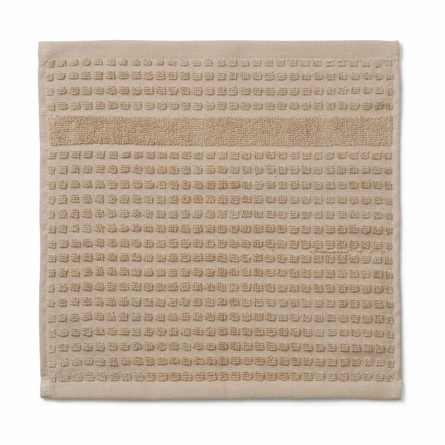 Juna Check Washcloth 30x30 Cm, Sand