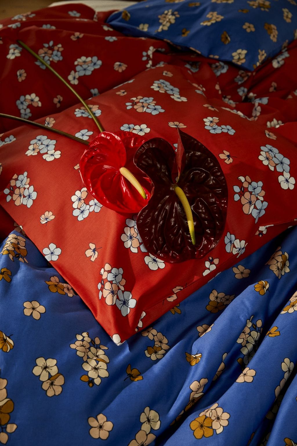 Juna Grand Pleasantly Bed Linen 140 X200 Cm, Chili