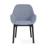 Kartell Clap Armchair, Black/Houndstooth Blue