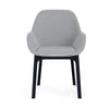 Kartell Clap Armchair, Black/Houndstooth Grey