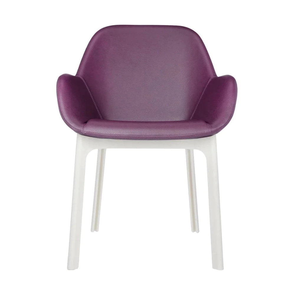 Kartell Clap Pvc Armchair, White/Plum