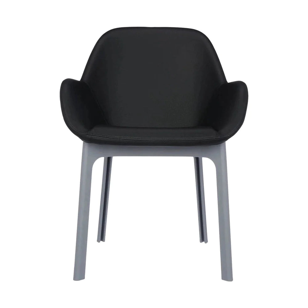 Kartell Clap Pvc Armchair, Grey/Glossy Black