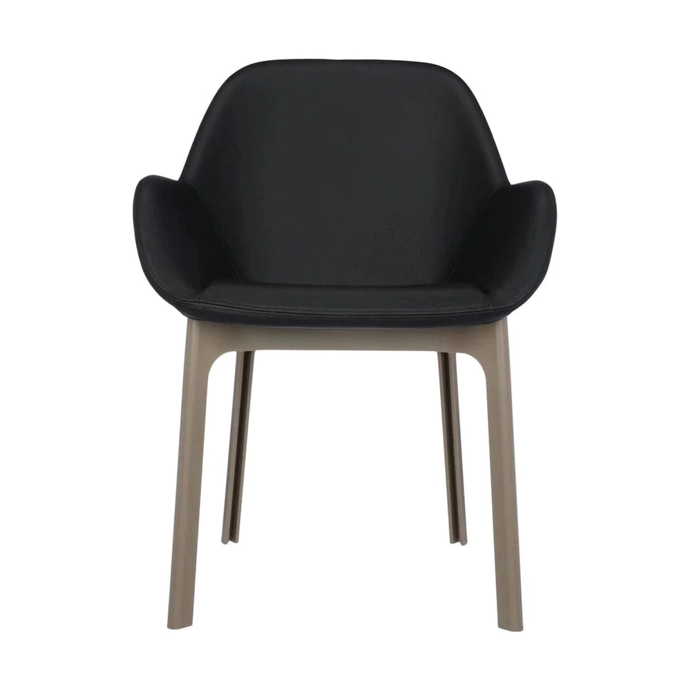 Kartell Clap Pvc Armchair, Taupe/Glossy Black