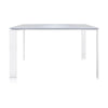 Kartell Four Soft Touch Desk 128x128 Cm, White/White