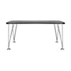 Kartell Max Desk 160x80 Cm, Slate/Chrome