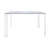 Kartell Four Desk 128x128 Cm, White/White