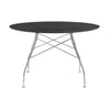 Kartell Glossy Table Round Marble, Chrome/Black