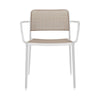 Kartell Audrey Armchair, White/Sand