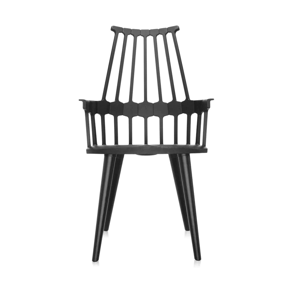 Kartell Comback Chair, Black/Black