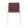 Kartell Audrey Soft Noma Armchair, White/Brick Red