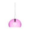  Fl/Y Suspension Lamp Small Transparent/Cardinal Red