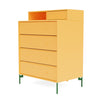 Montana Keep Chest Of Drawers With Legs, Acacia/Parsley