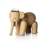 Kay Bojesen Elephant Small Oak With Blue Student Cap