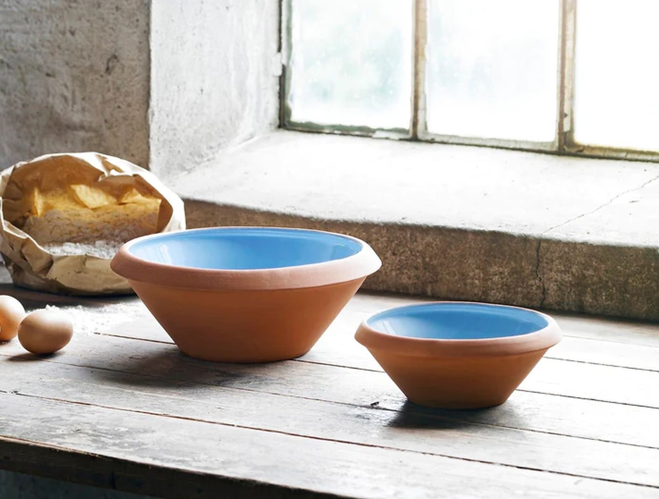 Knabstrup Keramik Dough Bowl 0,5 L, Light Blue