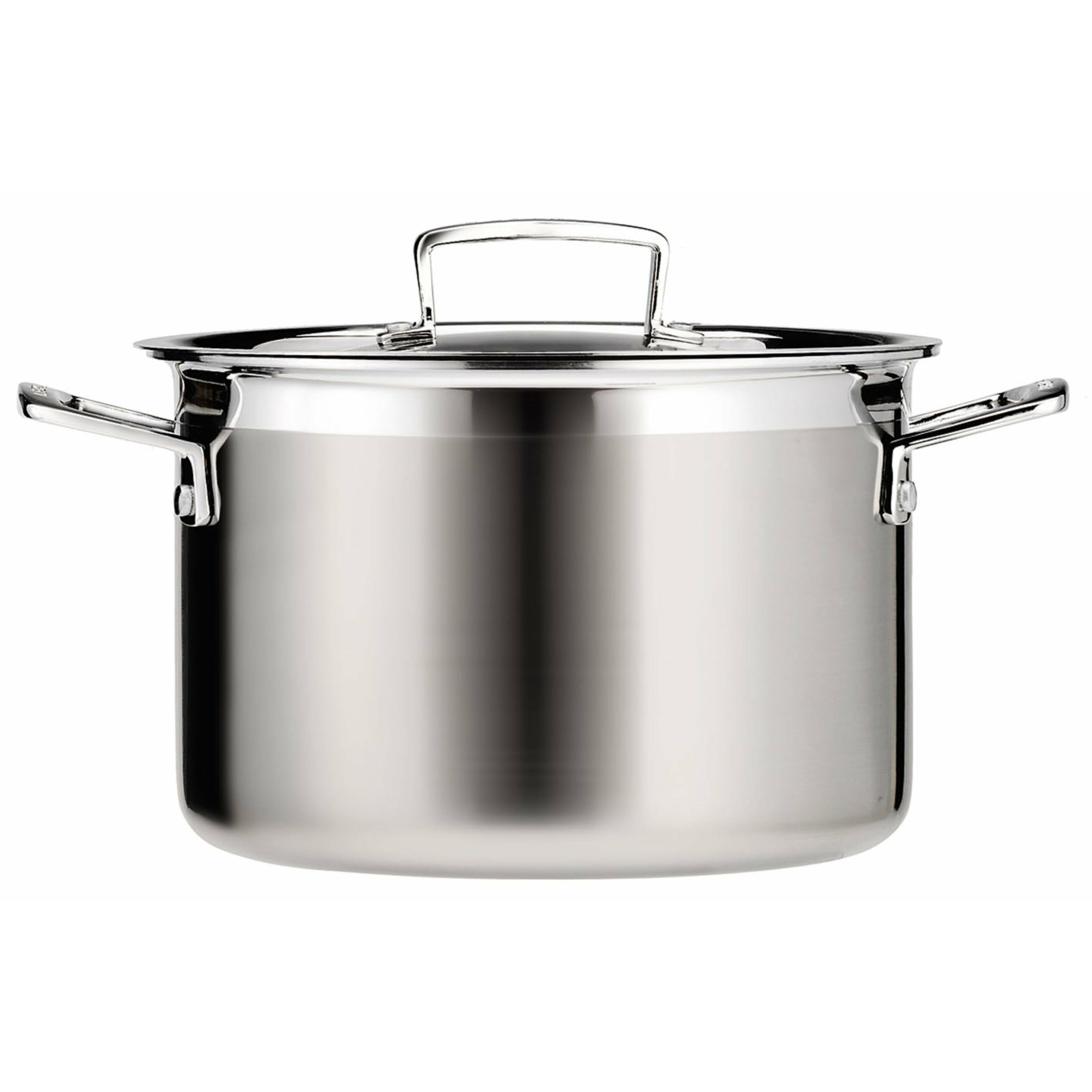 Le Creuset 3 Ply Stainless Steel Deep Casserole 6 L, 24 Cm