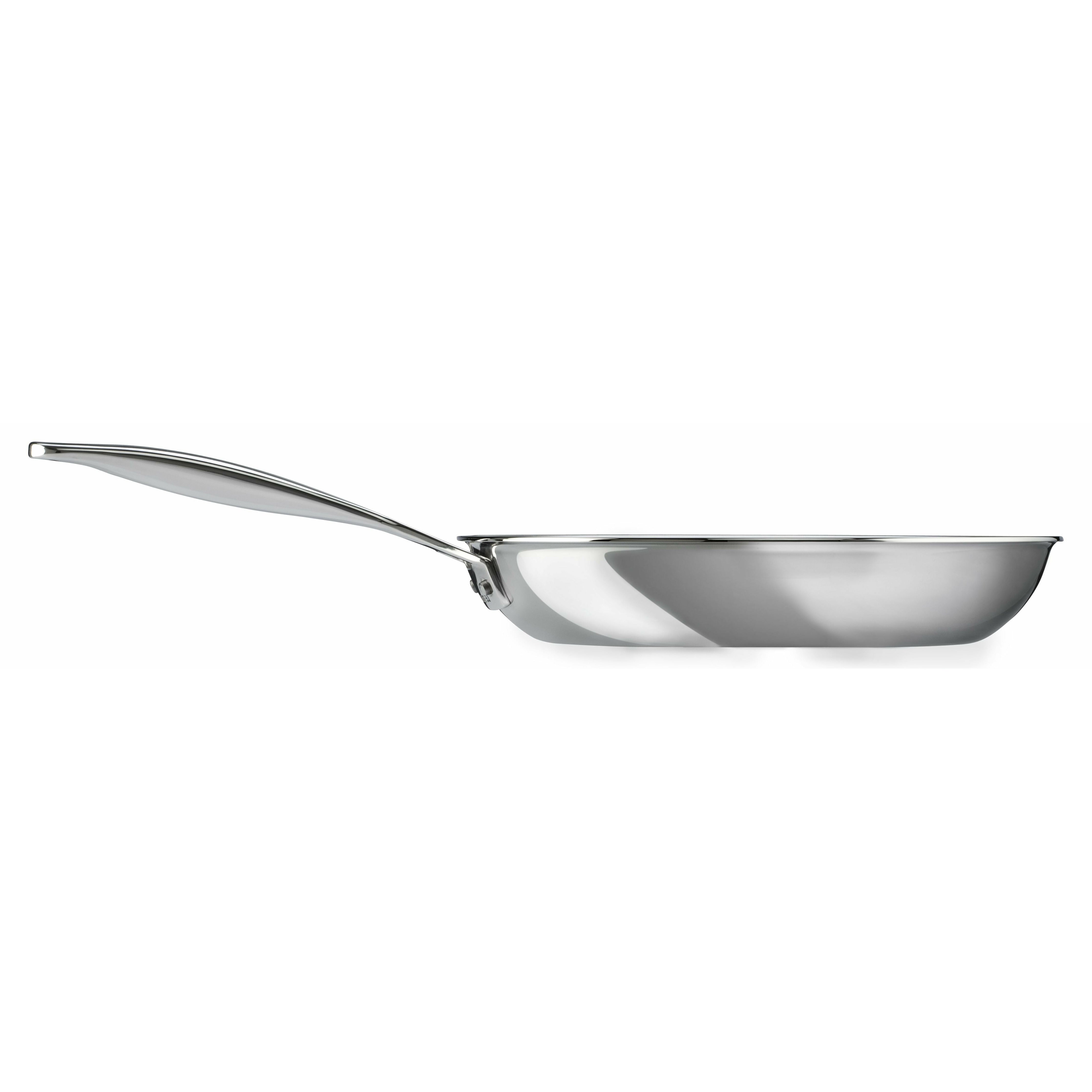 Le Creuset Signature Stainless Steel Uncoated Shallow Frying Pan, 20 Cm