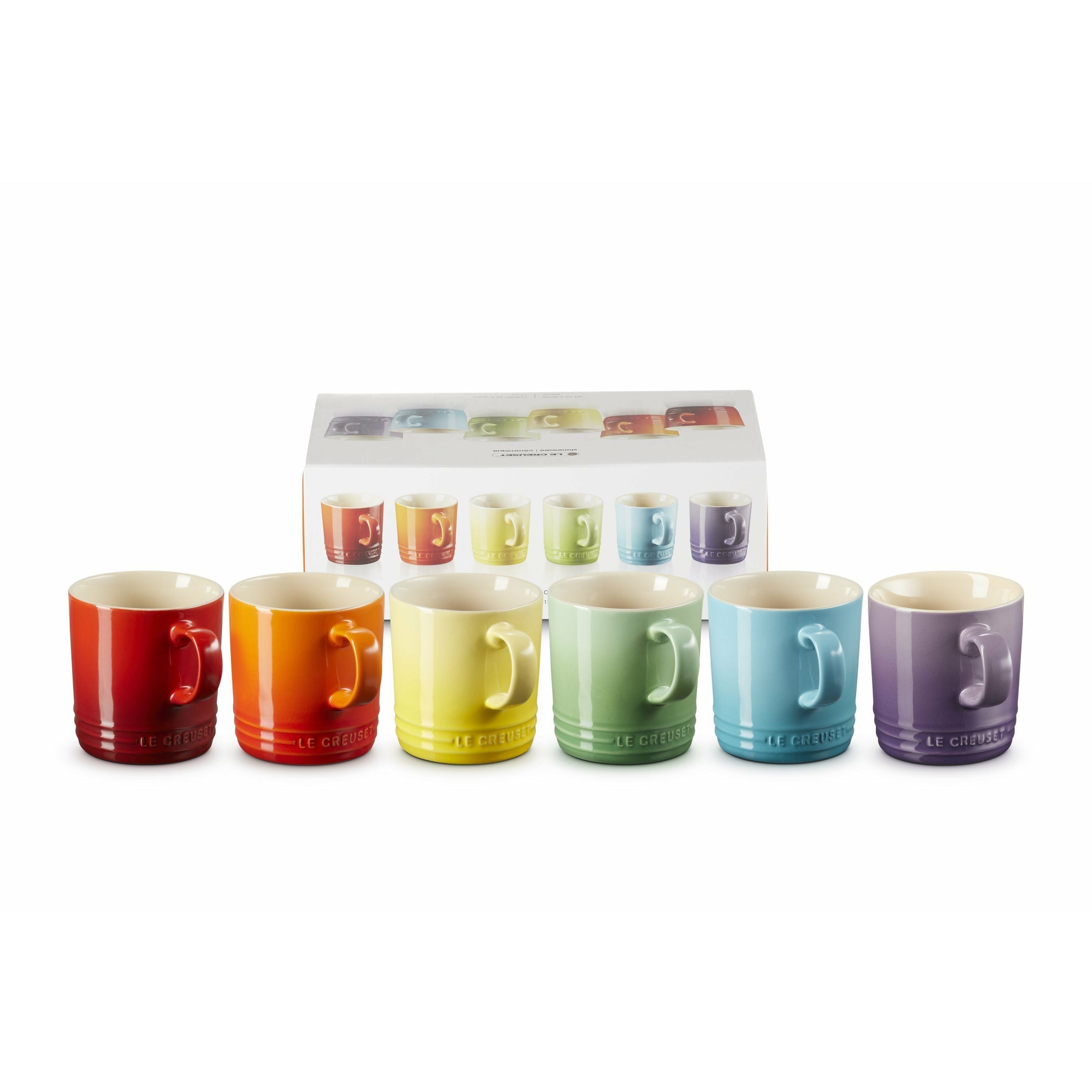 Le Creuset Mug 350 Ml Set Of 6 Rainbow, 350 Ml