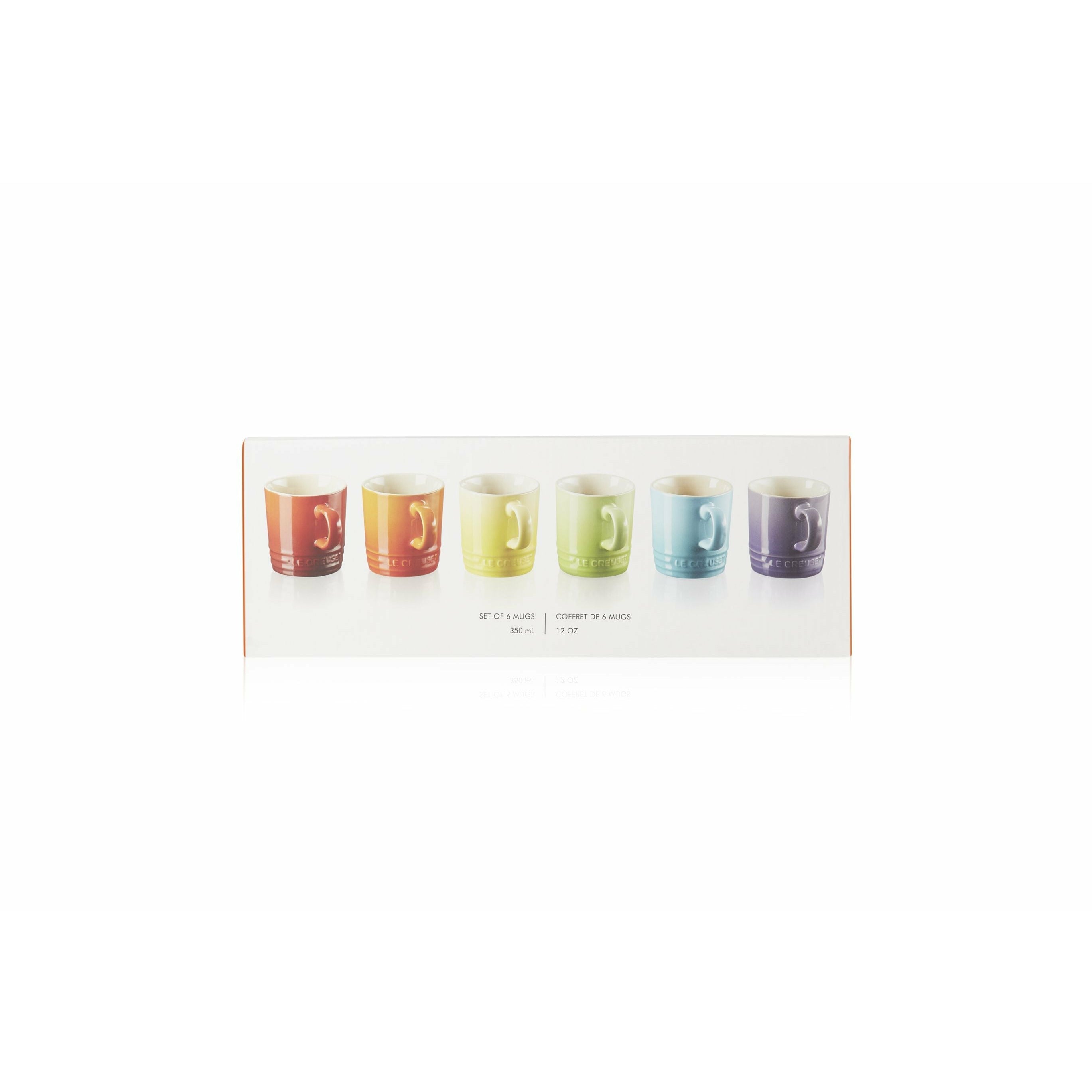 Le Creuset Mug 350 Ml Set Of 6 Rainbow, 350 Ml