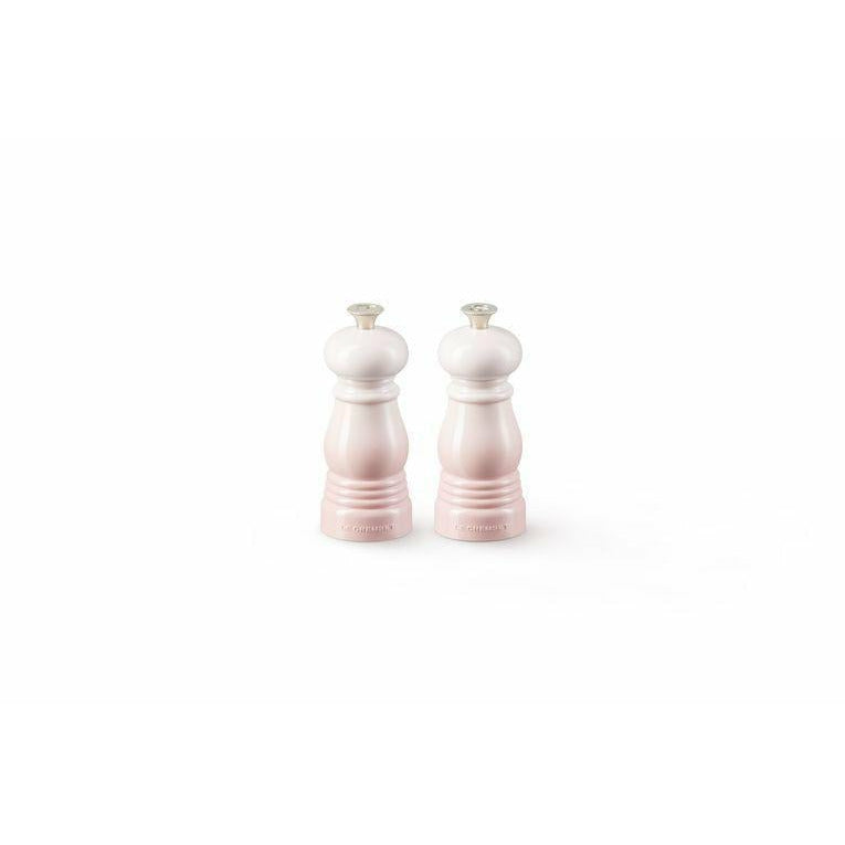 Le Creuset Mini Salt And Pepper Mills Set 12,5 Cm, Shell Pink