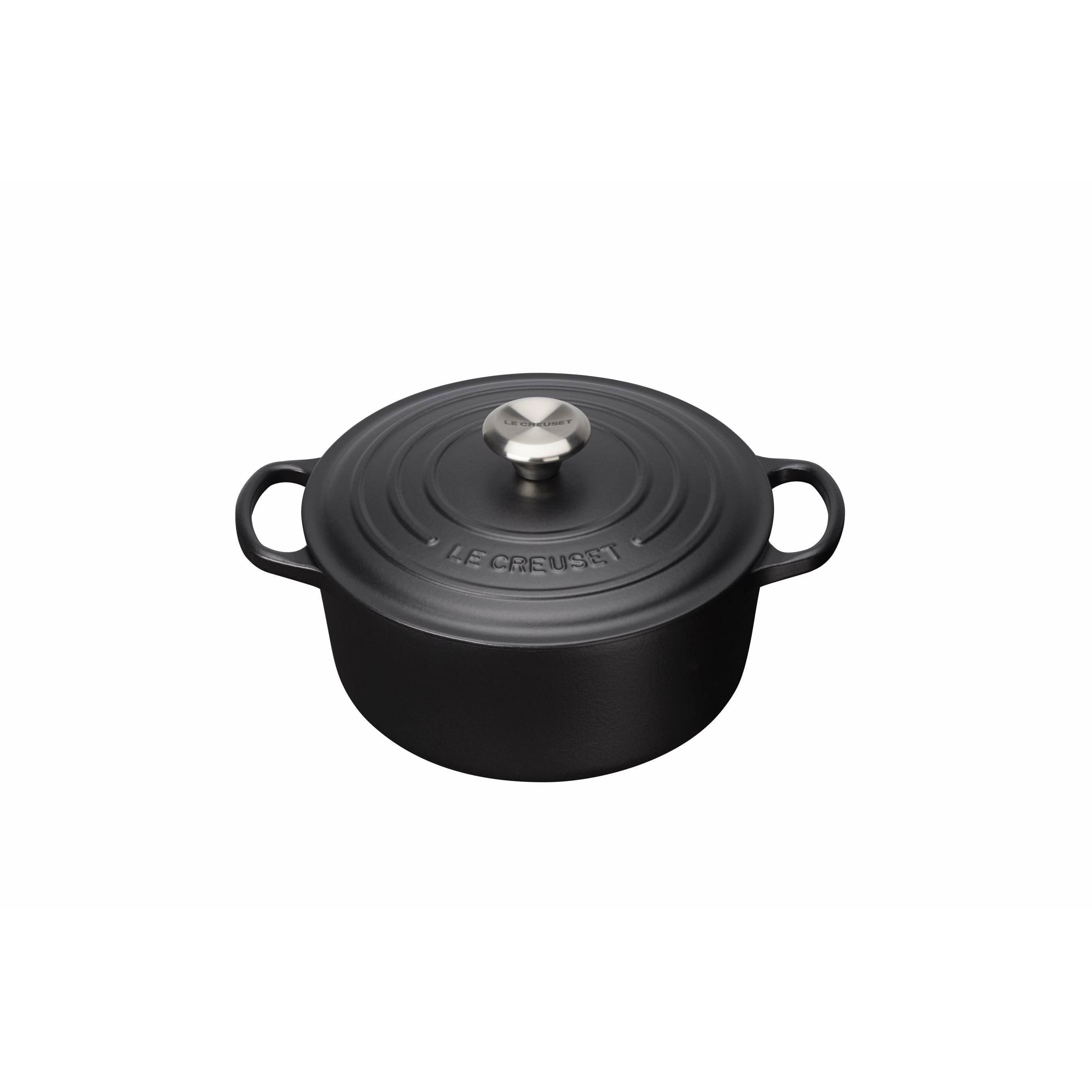 Le Creuset Signature Round Roaster 22 Cm, Black