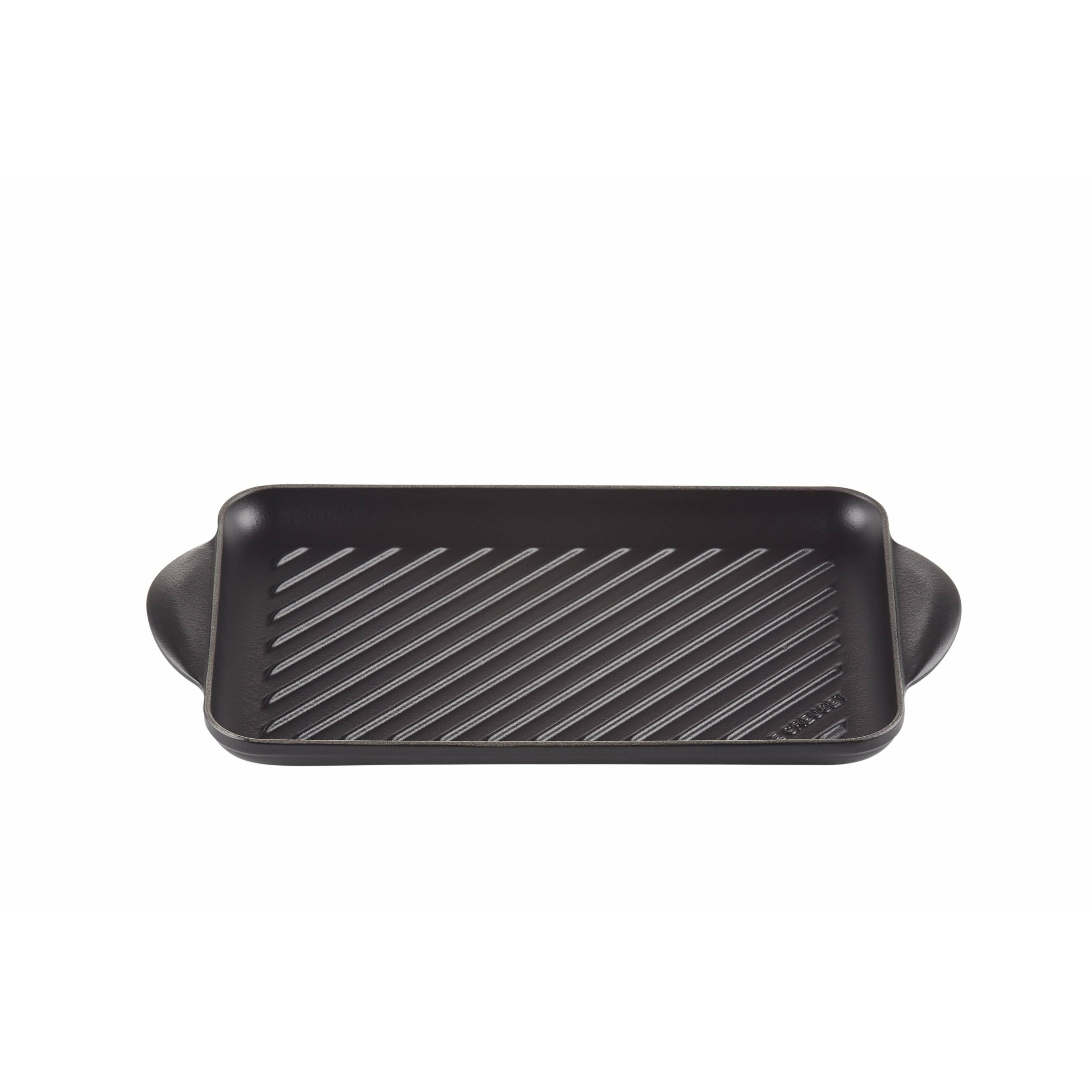 Le Creuset Tradition Rectangular Grill Plate 32 Cm, Black