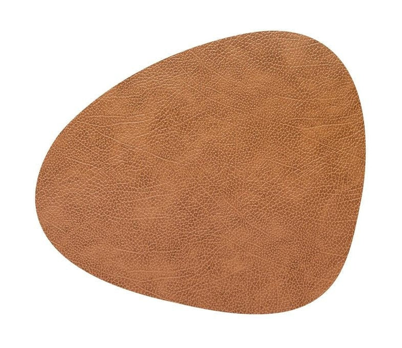 Lind Dna Curve Placemat Hippo Leather M, Natural