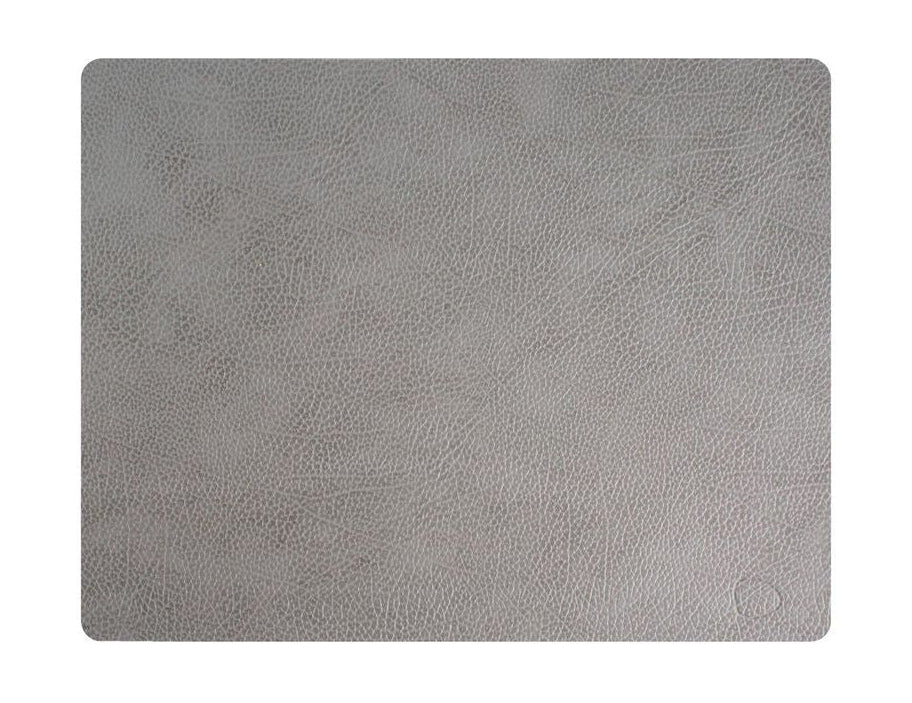 Lind Dna Square Placemat Hippo Leather L, Anthracite Grey