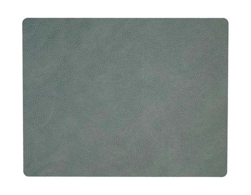 Lind Dna Square Placemat Hippo Leather L, Pastel Green