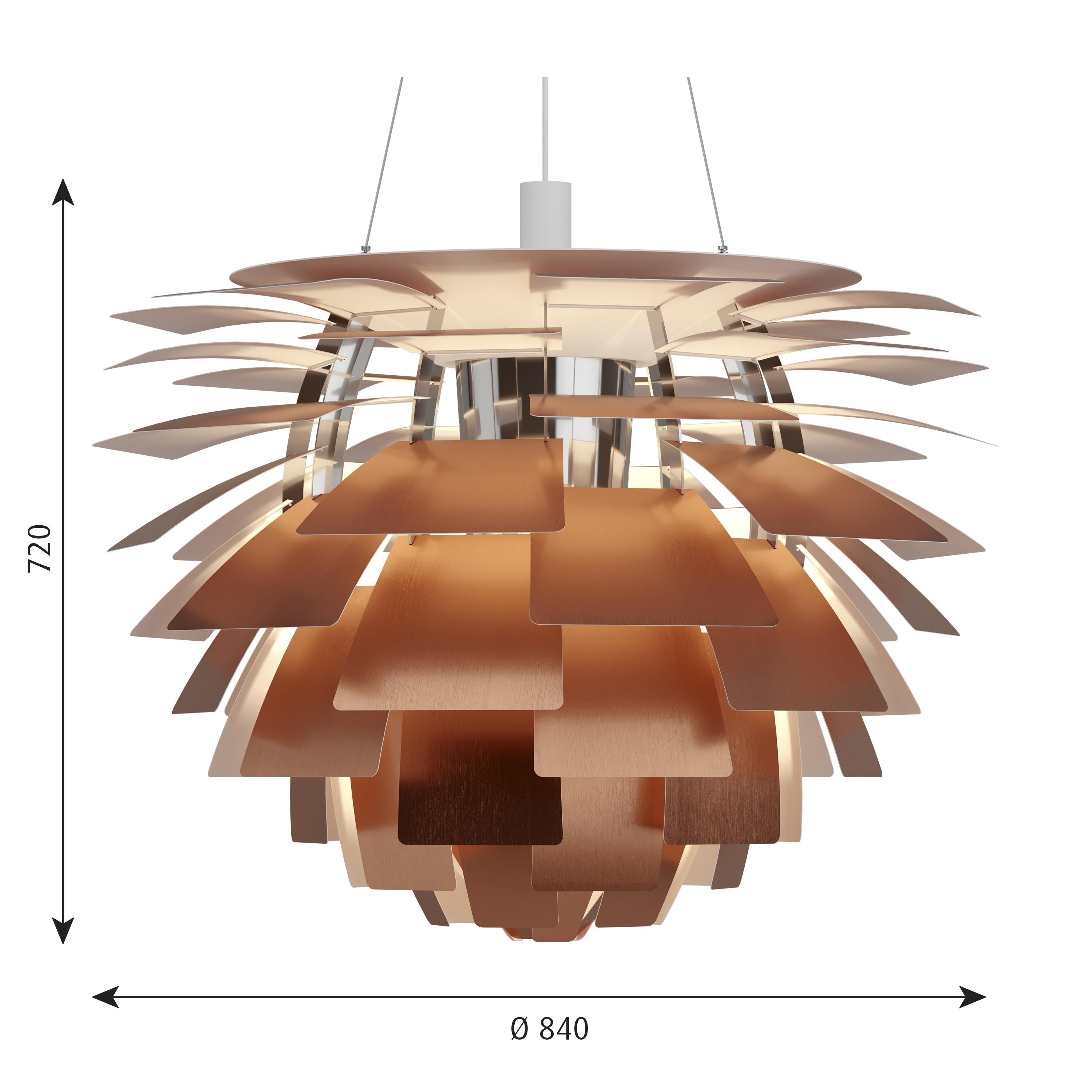 Louis Poulsen Ph Artichoke Led Pendant Copper, ø840