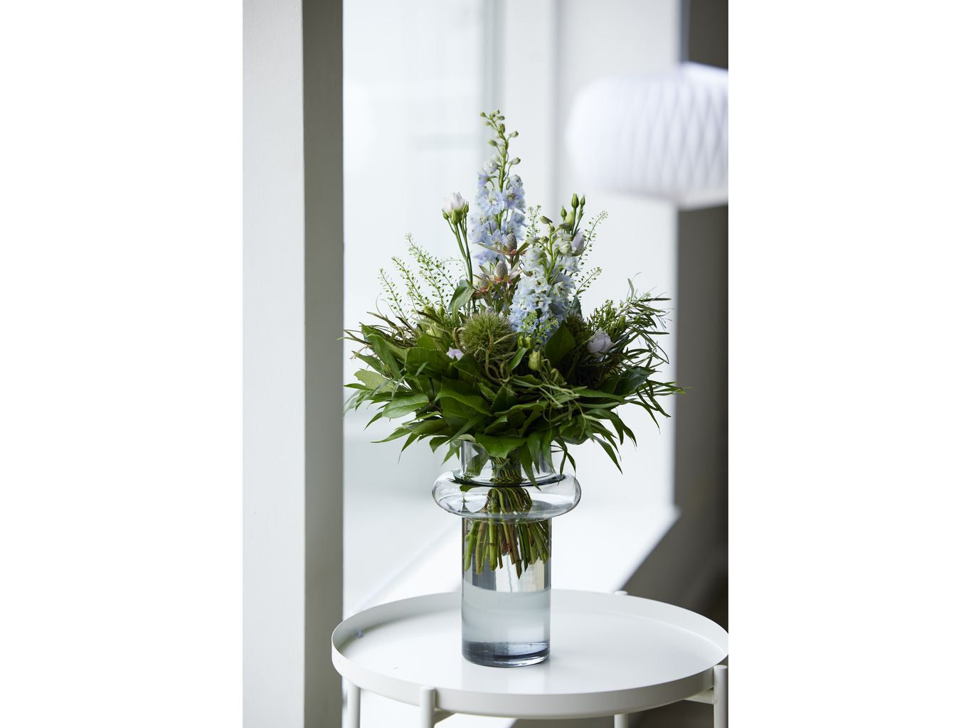 Lyngby Glas Tube Vase H: 25 Cm, Smoke