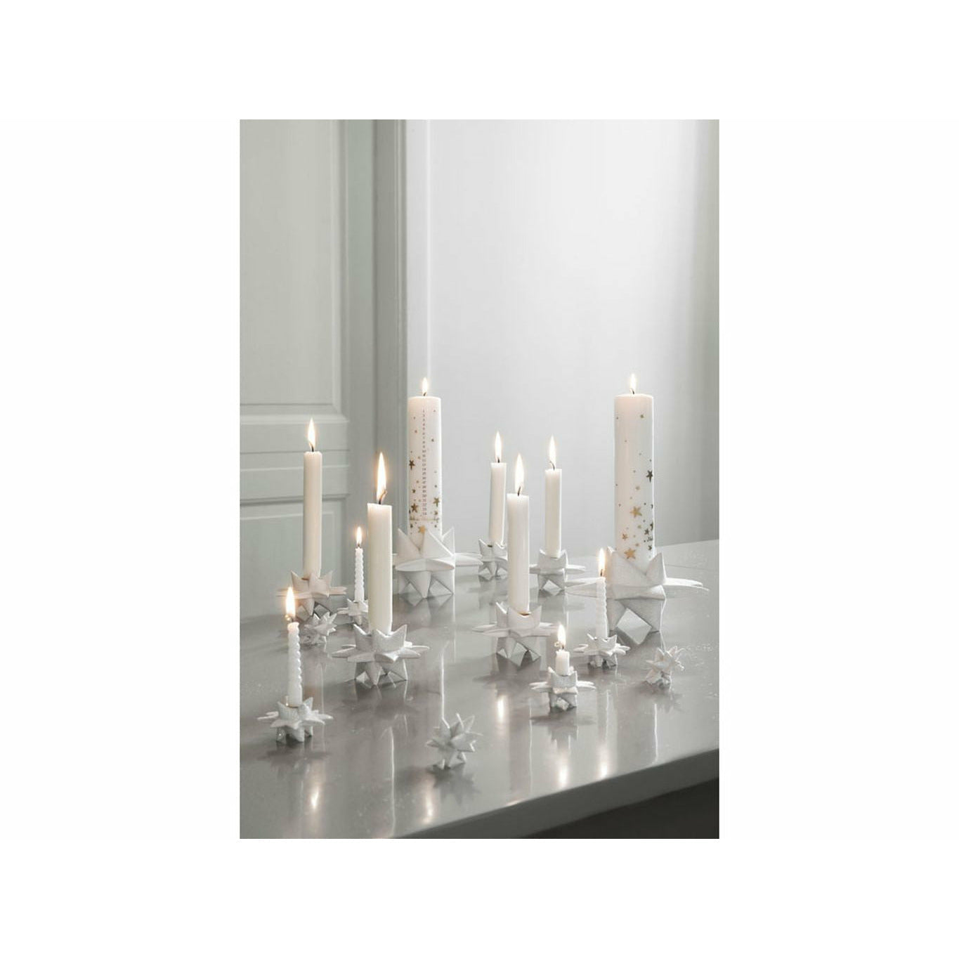 Medusa Copenhagen Shooting Star Candlestick, White