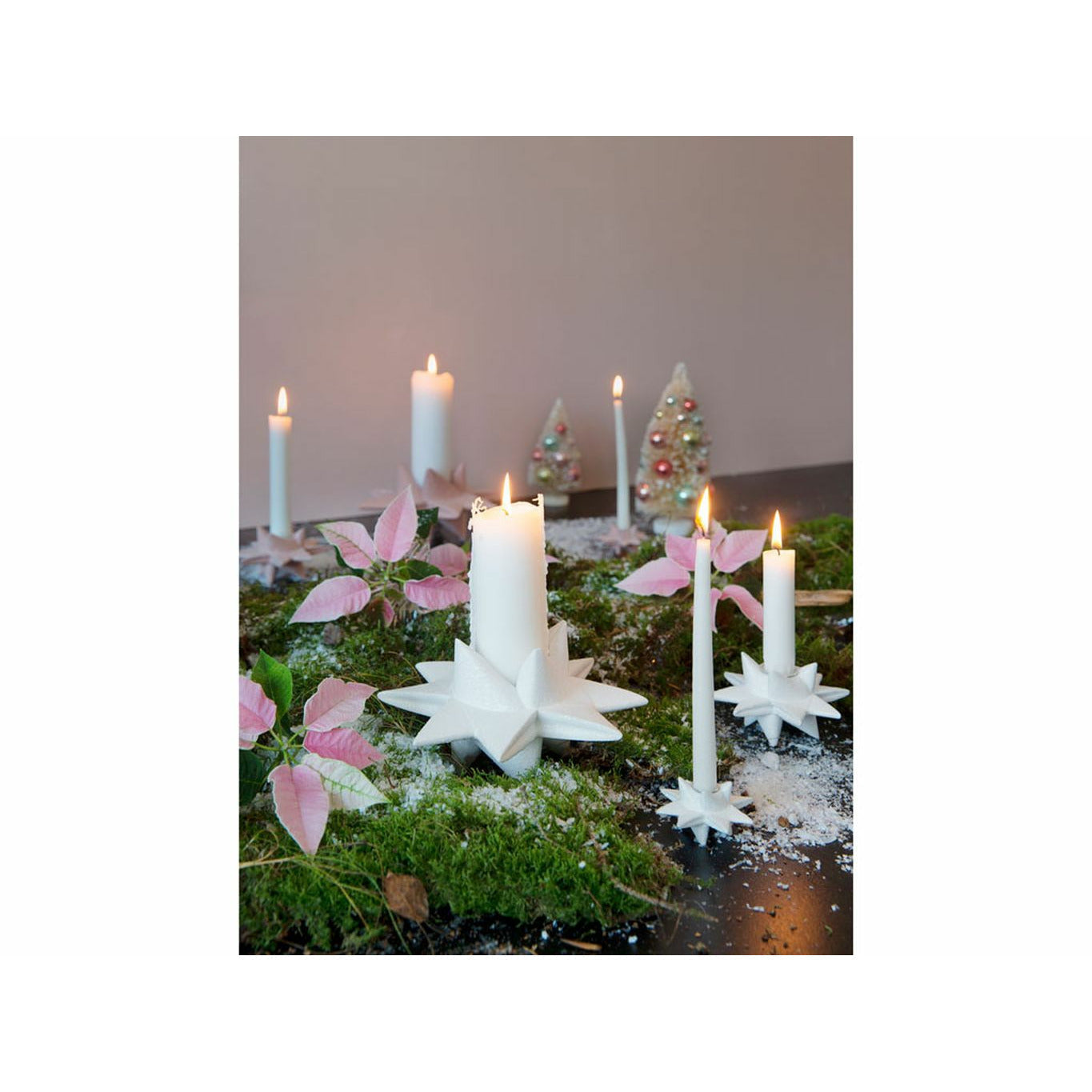 Medusa Copenhagen Shooting Star Candlestick, White