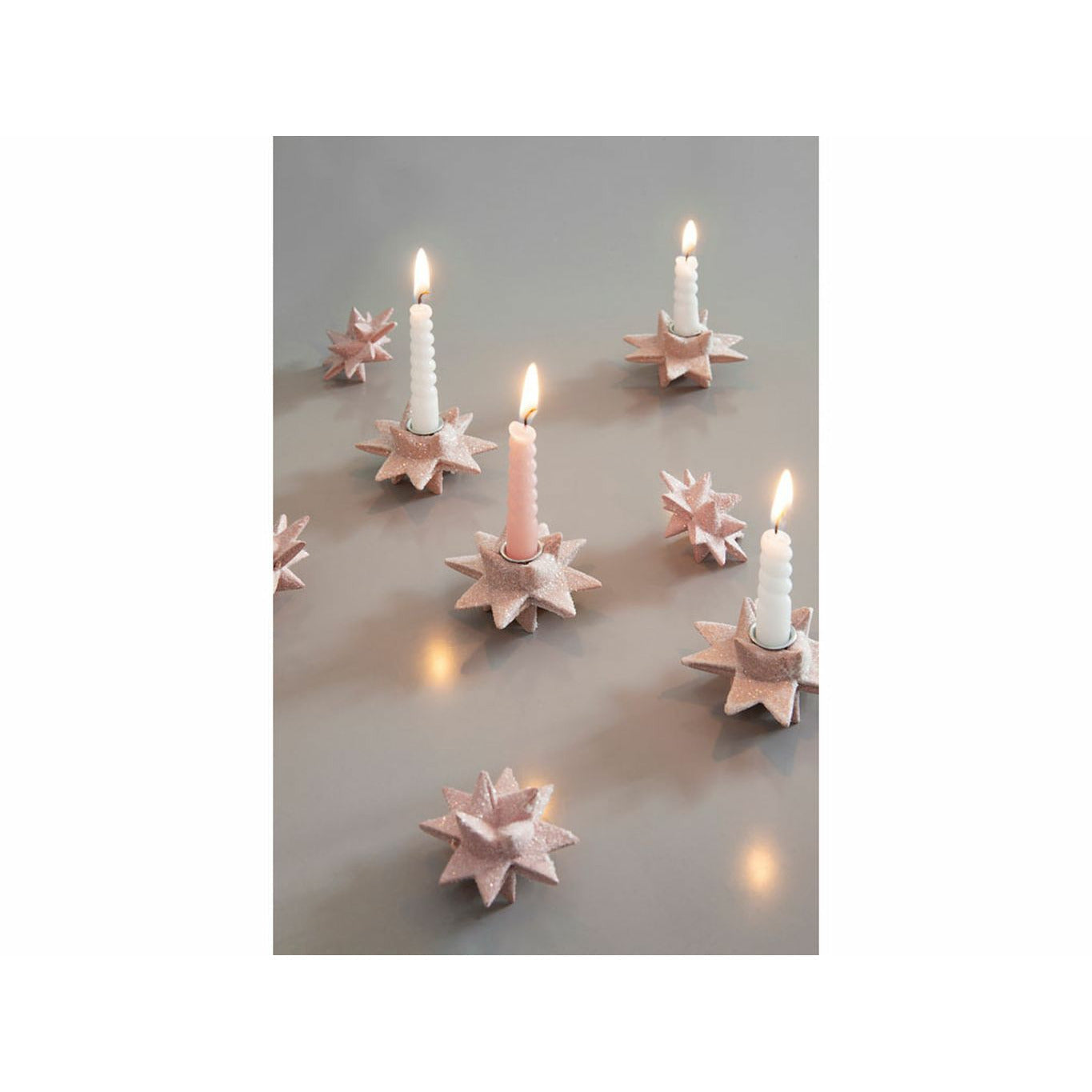 Medusa Copenhagen Shooting Star Candle Holder F/Thin Stick Candle Pink