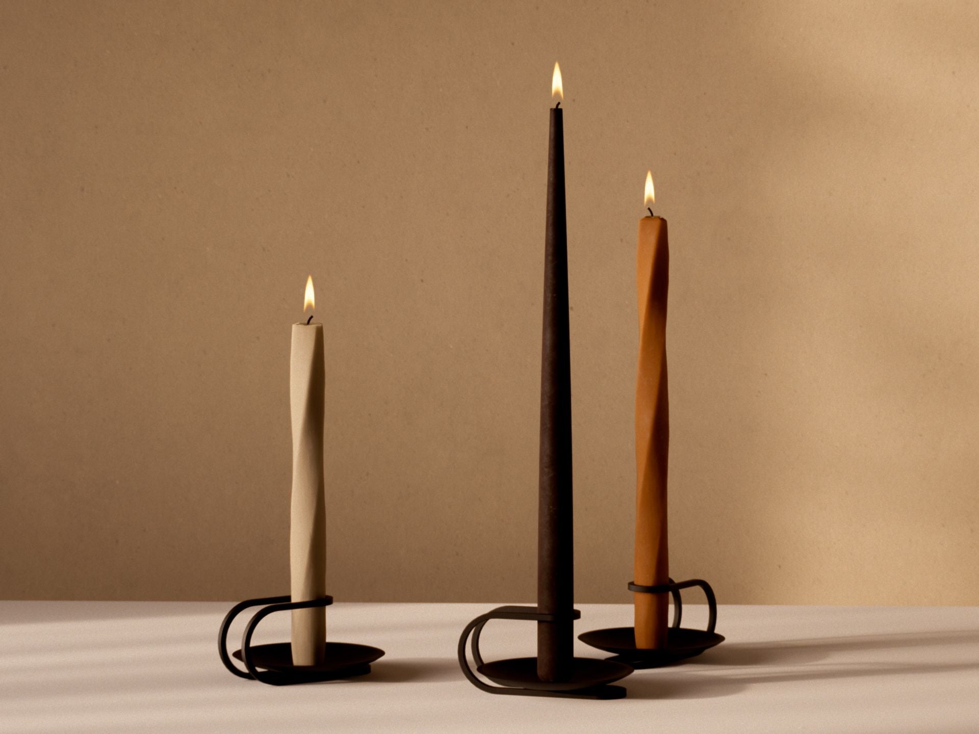 Audo Copenhagen Clip 3 Arm Candle Holder 5 Cm, Black