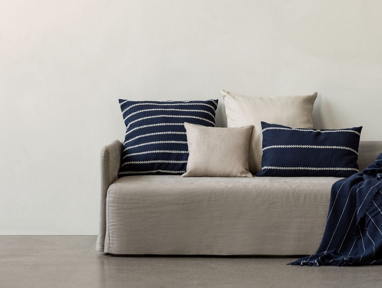 Audo Copenhagen Losaria Cushion 60x60 Cm, Indigo