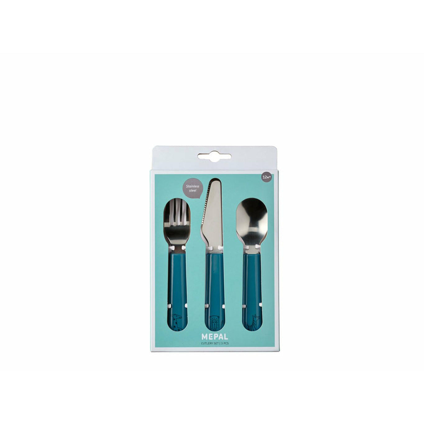 Mepal Mio Children's Cutlery Set 3 Pcs, Dark Blue