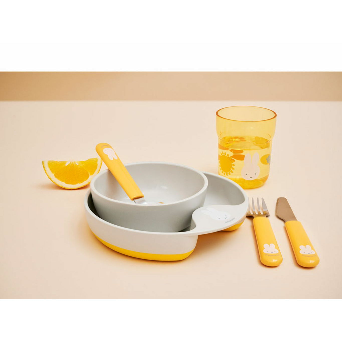 Mepal Mio Learning Spoon Set, Yellow