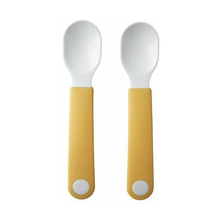 Mepal Mio Learning Spoon Set, Yellow