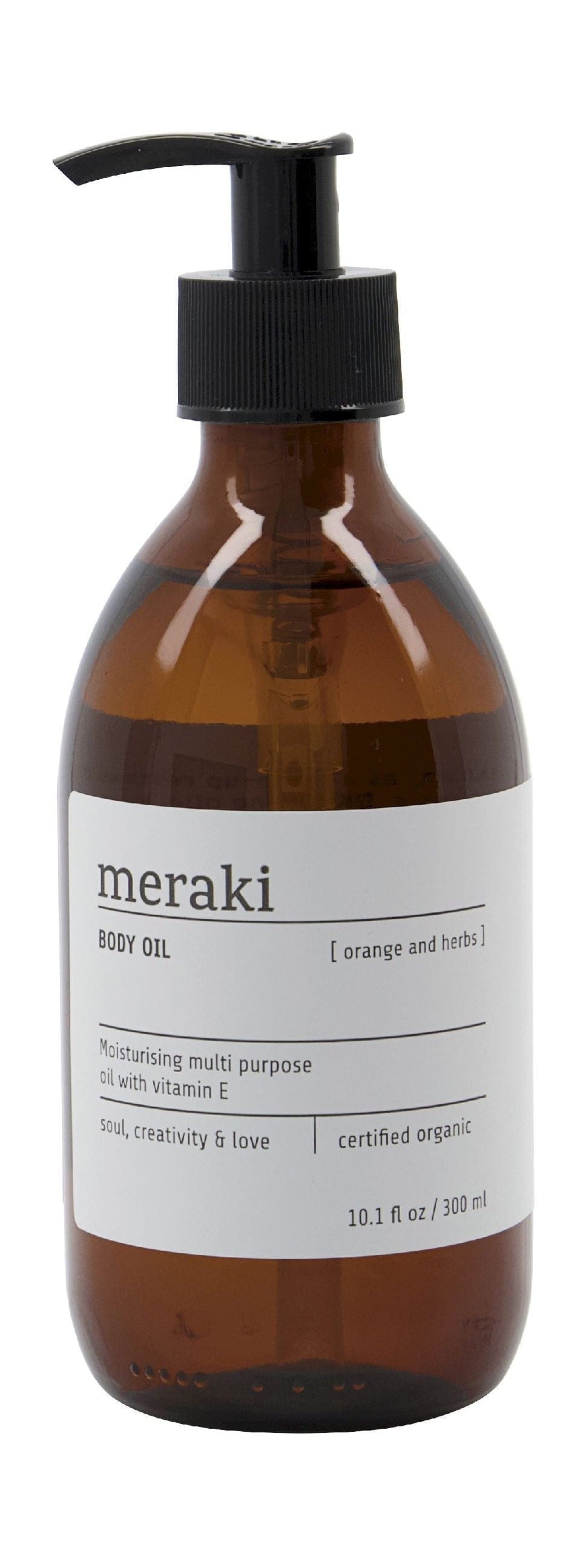 Meraki Body Oil 300 Ml, Orange & Herbs