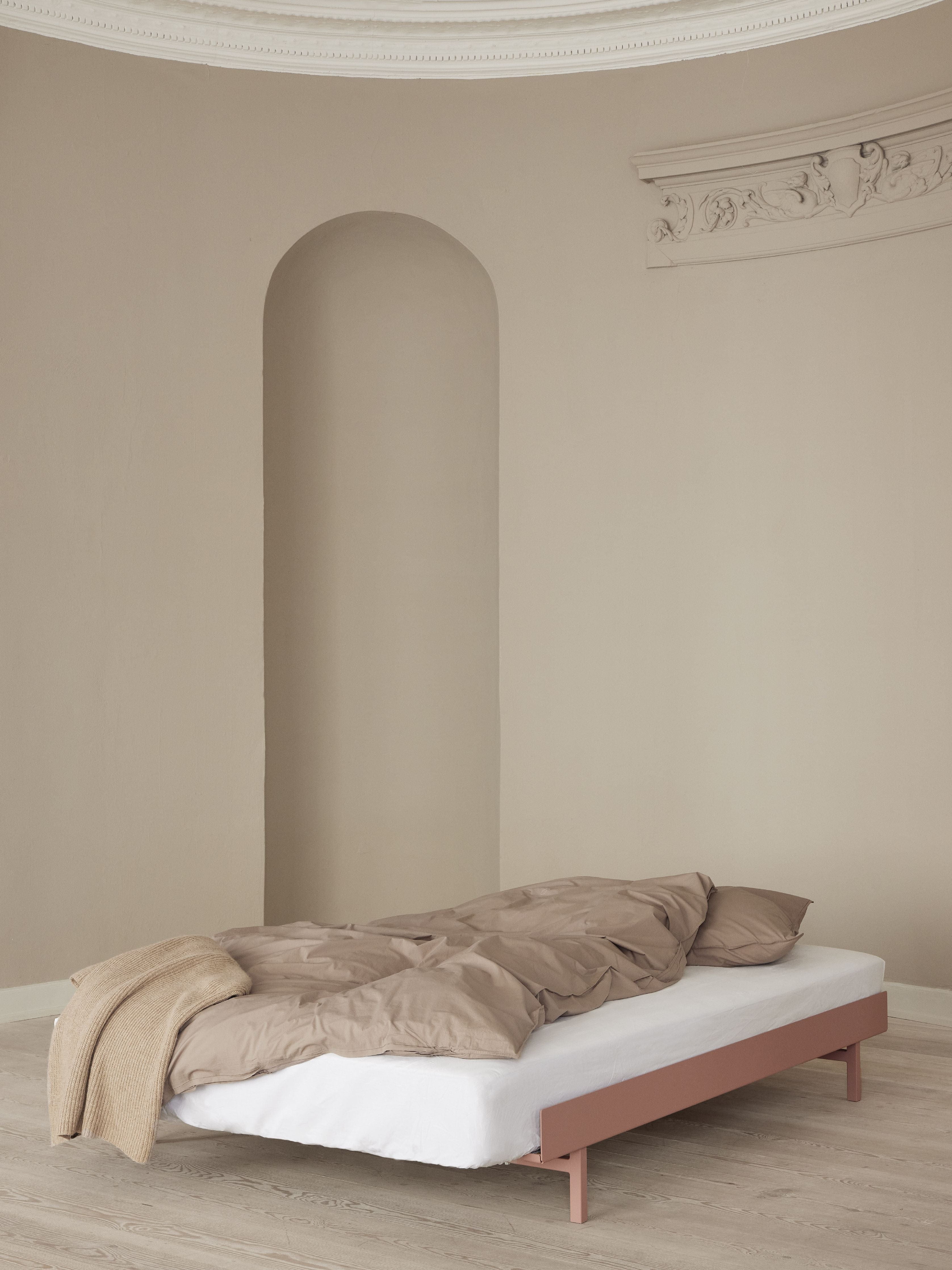 Moebe Bed 90 180 Cm, Dusty Rose