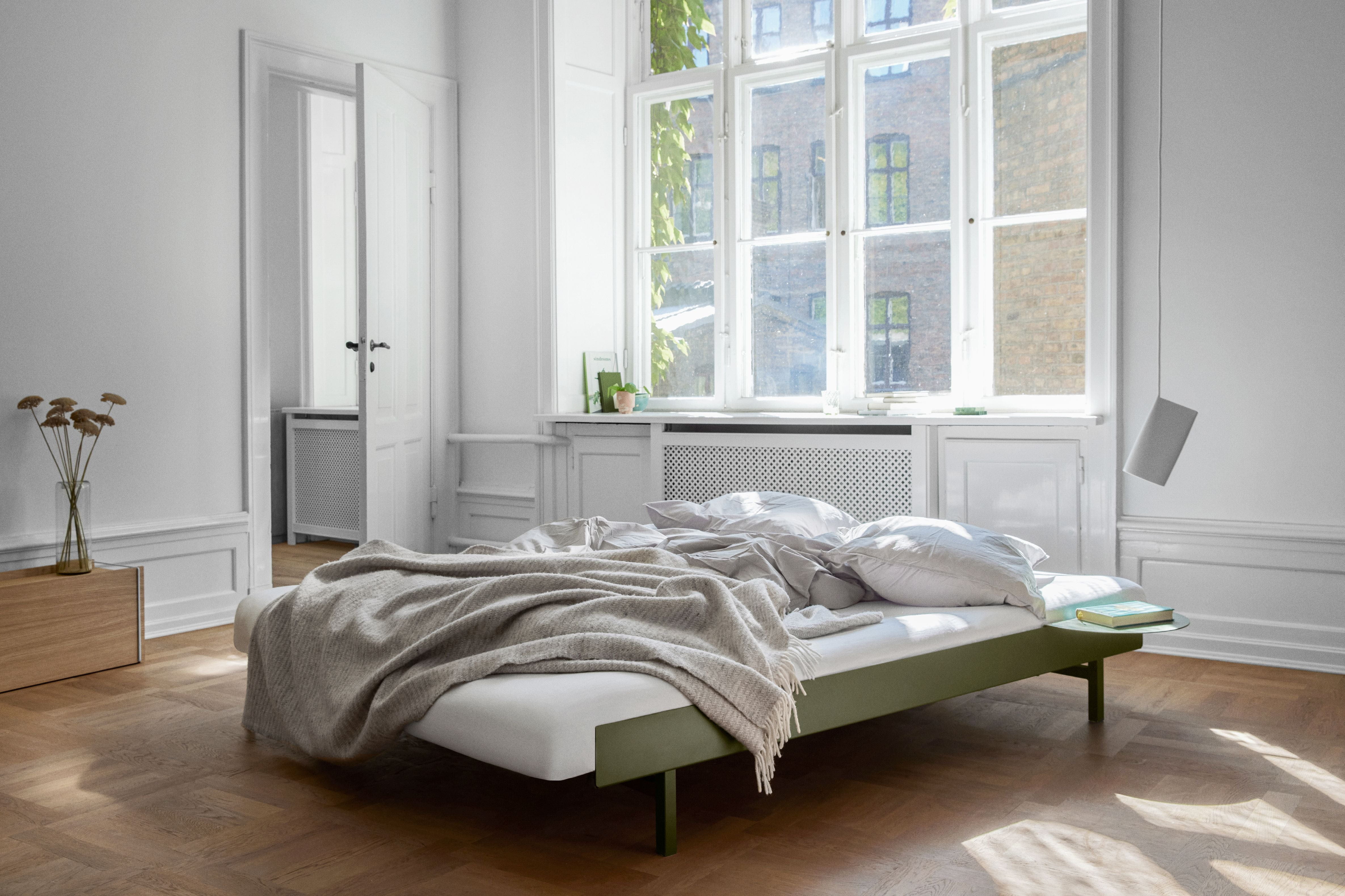 Moebe Bed 90 180 Cm, Pine Green