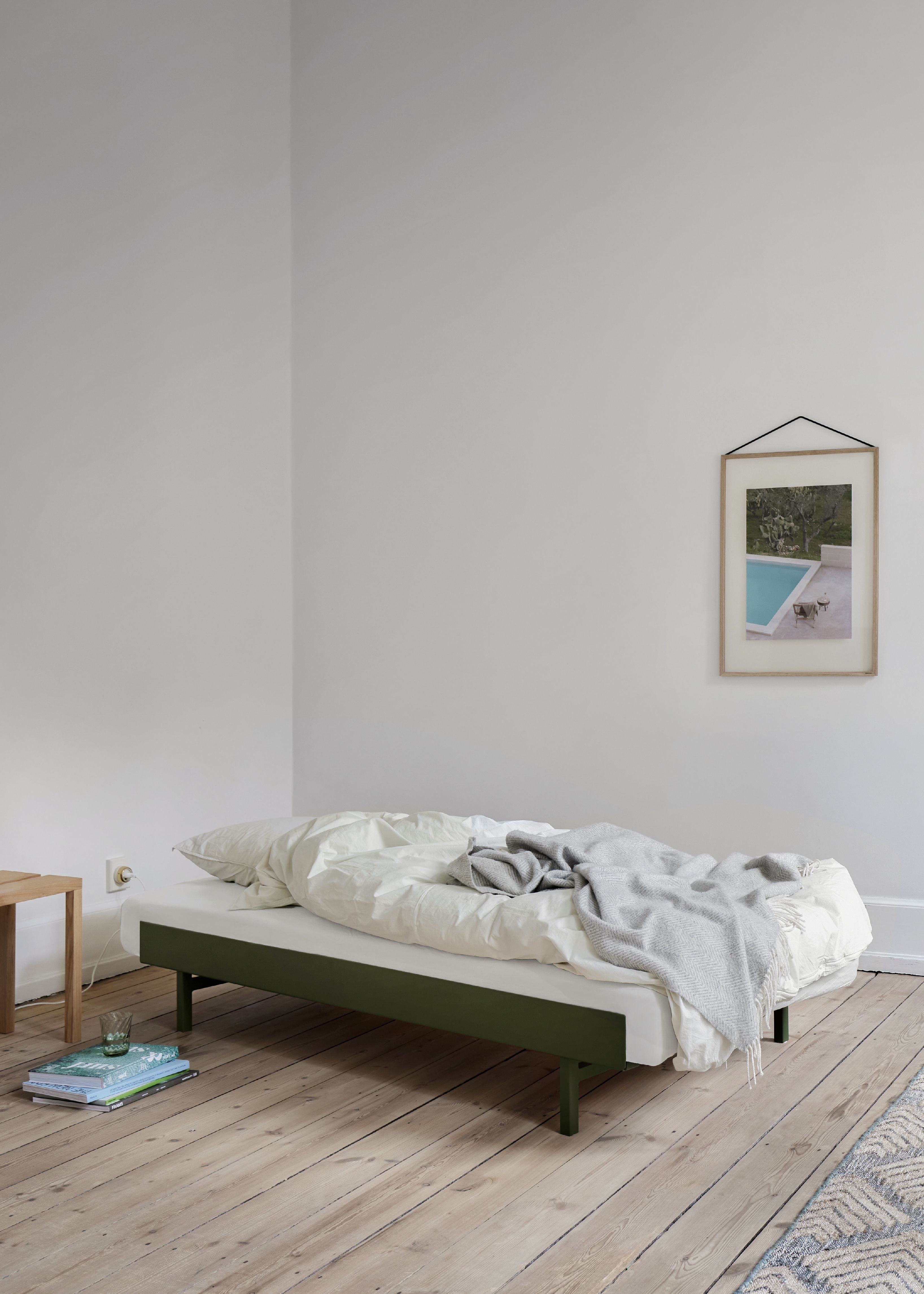 Moebe Bed 90 180 Cm, Pine Green