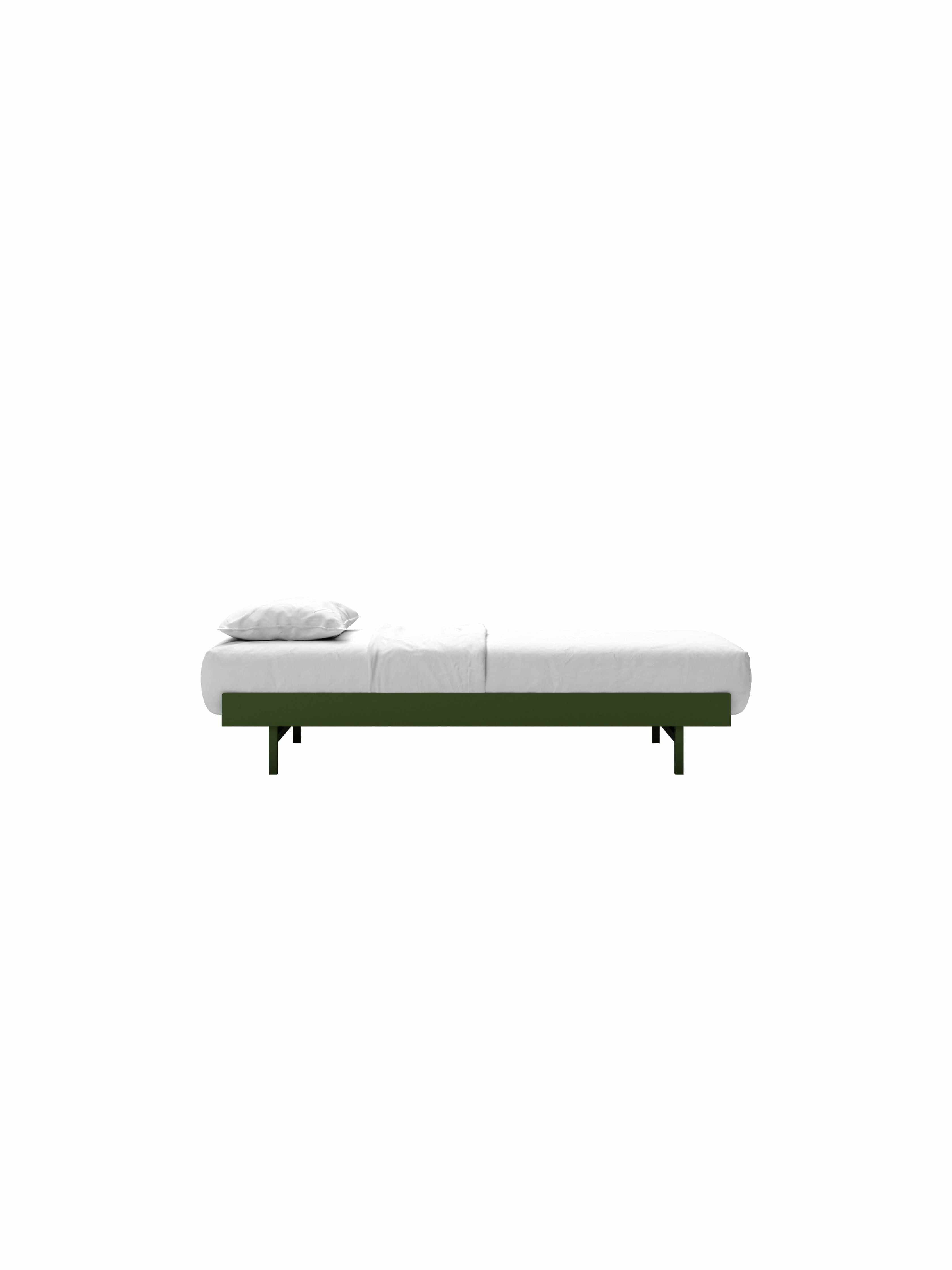 Moebe Bed 90 Cm, Pine Green