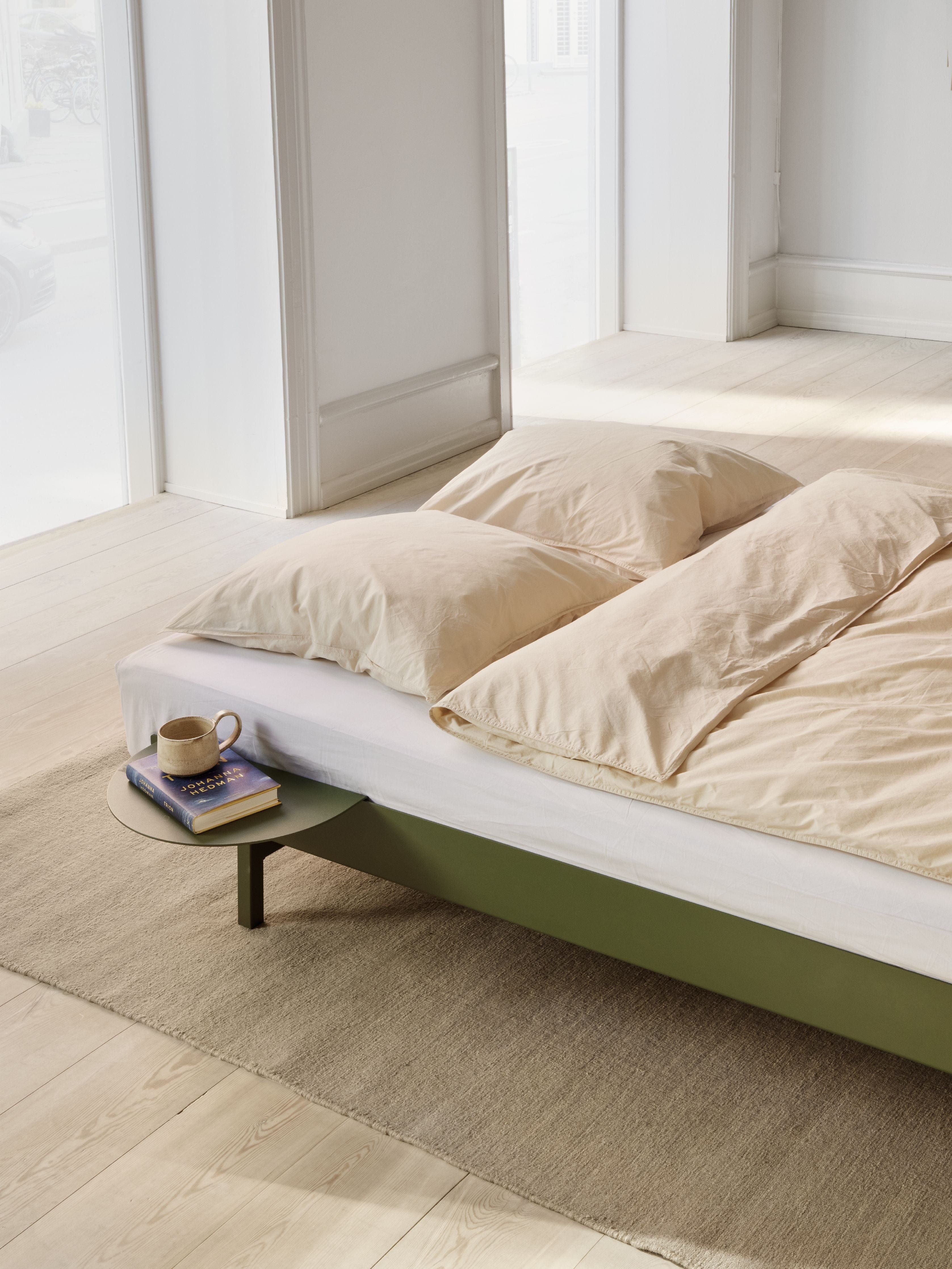 Moebe Bed With Bed Slats 160 Cm, Pine Green