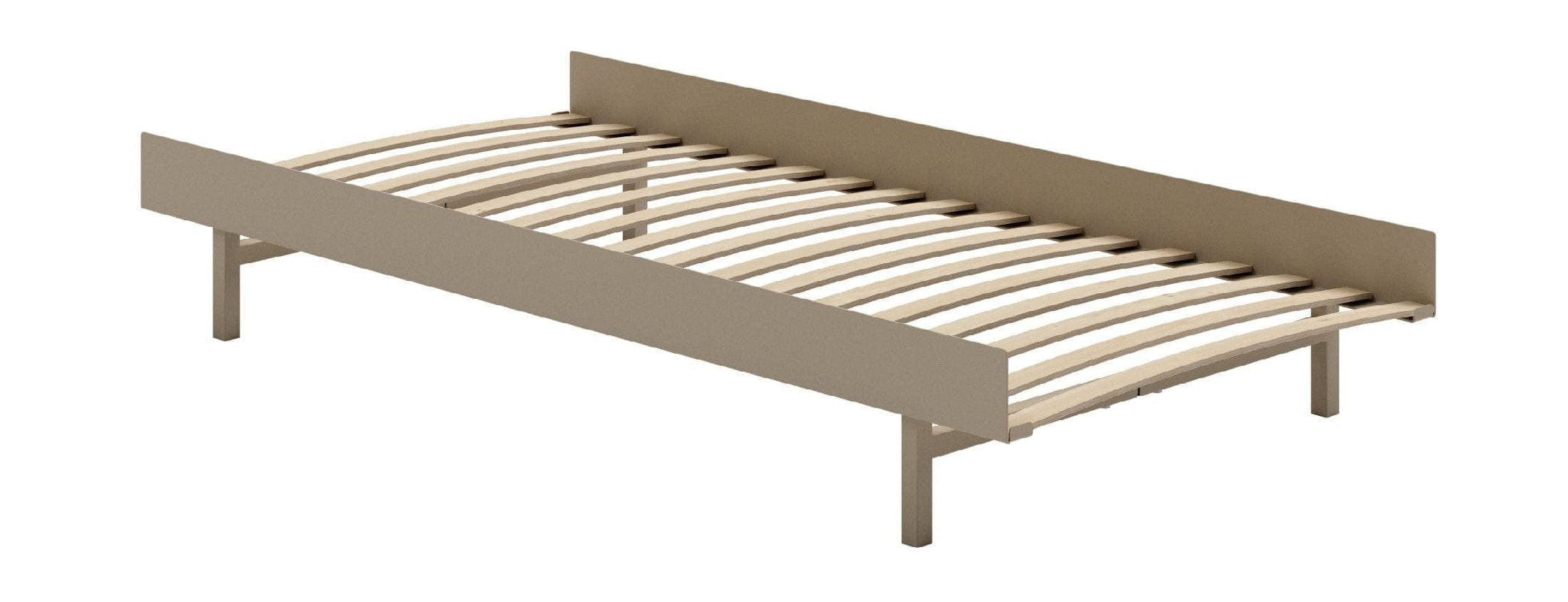 Moebe Bed With Bed Slats 90 Cm, Sand