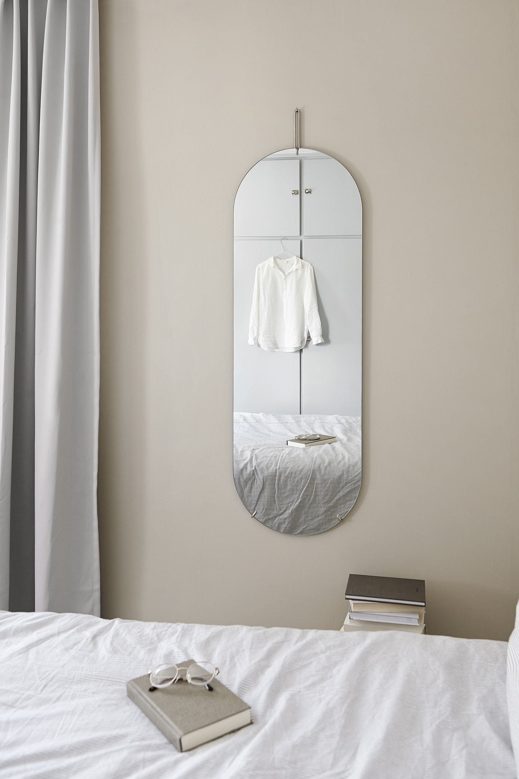 Moebe Wall Mirror 133 Cm, Chrome