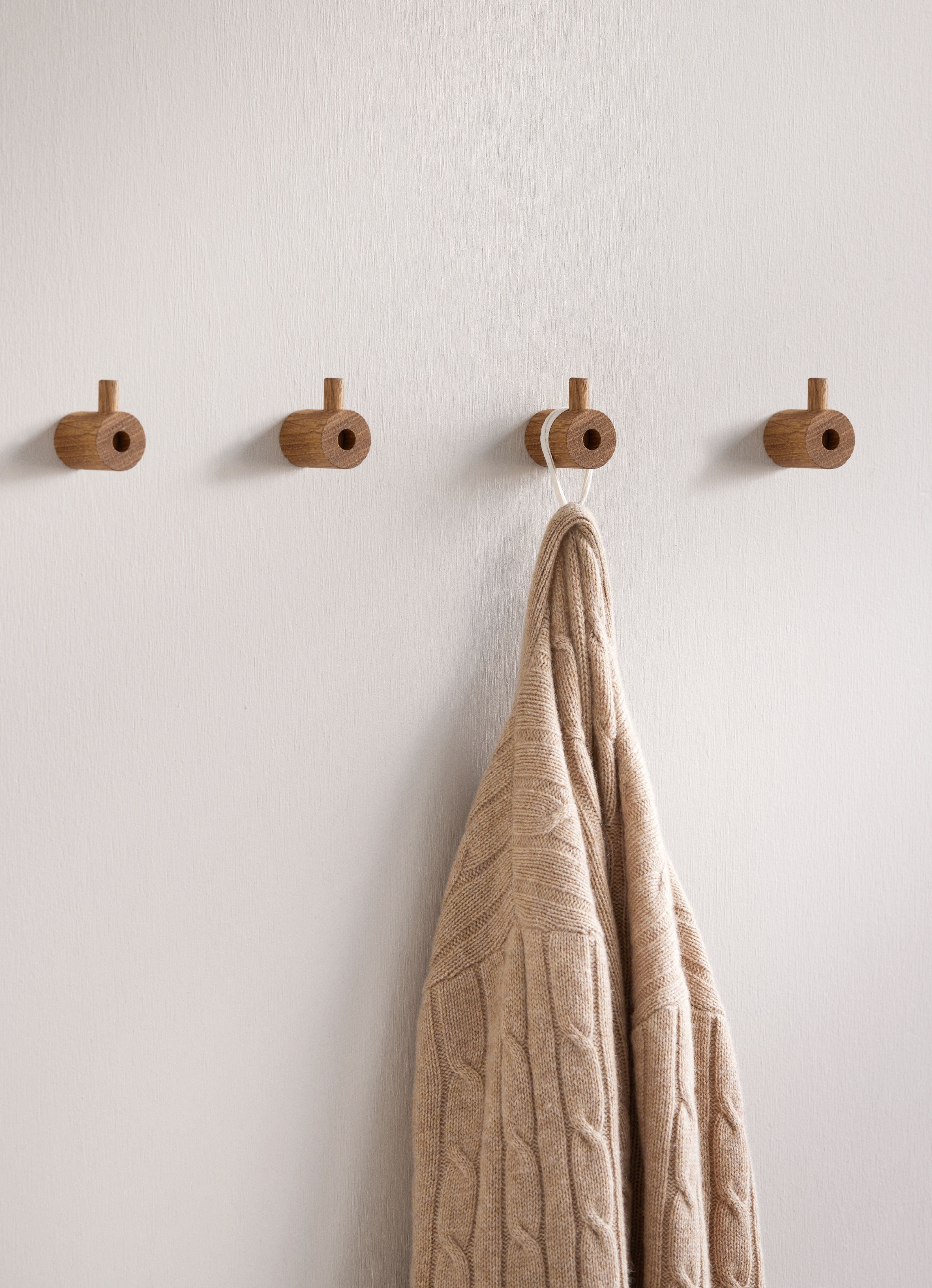 Moebe Wooden Wall Hook, Oak