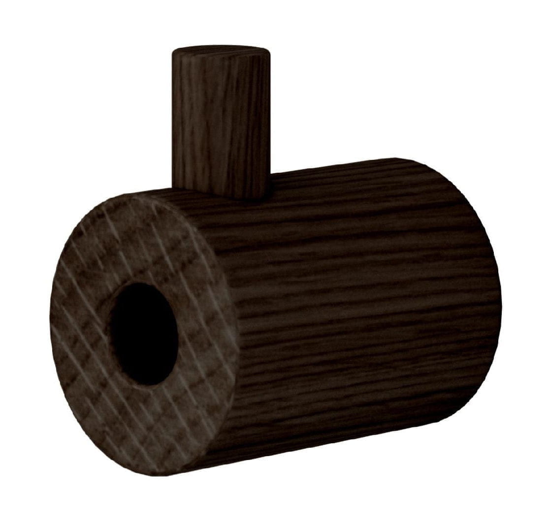 Moebe Wooden Wall Hook, Smoked Oak